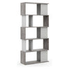 Libreria tvilum 71735gx49 maze ossido cemento e bianco