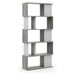 Libreria tvilum 71735gx49 maze ossido cemento e bianco