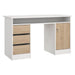 Scrivania tvilum 7049149hl function plus bianco e jackson hickory
