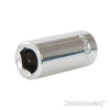 Adattatore porta inserti punte cacciaviti 1/4 per punte 25mm in acciaio cromo Silverline