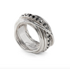 Rubinia Gioielli -  Anello Filodellavita Rock 13 fili in Argento 925 e Diamanti Black