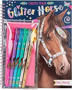 Depesche - Libro da Colorare Glitter Horses 12931