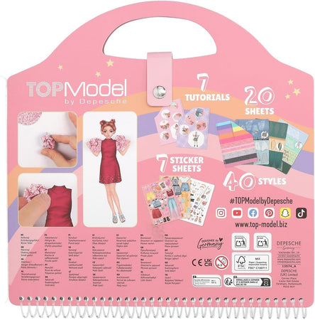 Depesche - TOPModel Libro di Adesivi Dress Me Up 13574