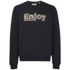 Blend felpa nera con stampa 20717186 Felpe Blend