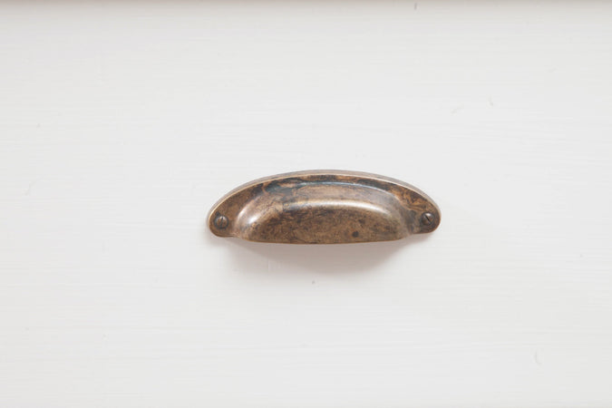 Biscottini Cassettiera Country in legno massello di tiglio finitura bianca anticata L170xPR40xH100 cm. Made in Italy