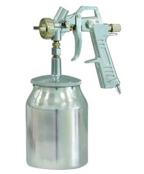 AEROGRAFO SERBATOIO INFERIORE CON ATTACCO RAPIDO PER COMPRESSORE -ugello mm.1,5