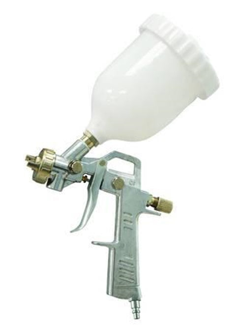 AEROGRAFO SERBATOIO SUPERIORE CON ATTACCO RAPIDO PER COMPRESSORE ugello mm.1,5