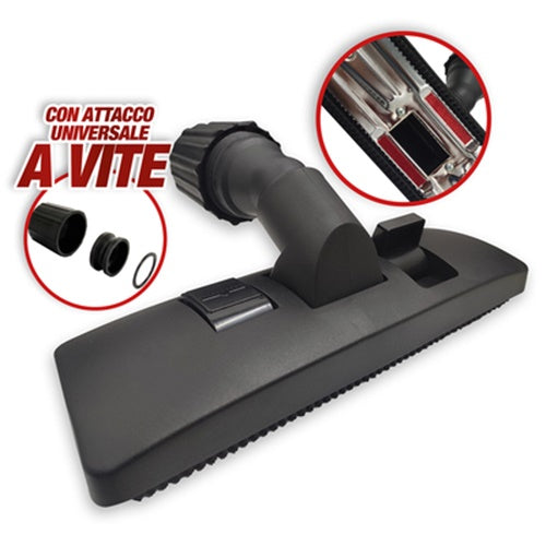 SPAZZOLA SETOLE PAVIMENTO PARQUET TAPPETI ASPIRAPOLVERE UNIVERSALE NO RUOTE AS14