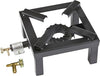 FORNELLONE A GAS BOMBOLA CM 30 X 30 IN METALLO NERO + RUBINETTO GAS METANO