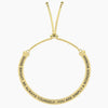 Kidult - Bracciale dorato elastico con frase SIMPLY A WONDER WOMAN