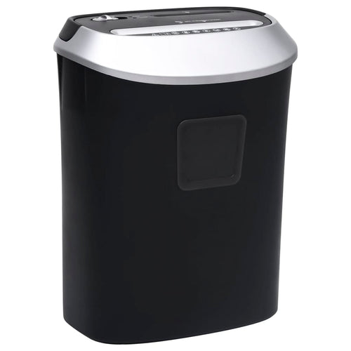 Distruggi Trita Documenti 10 Fogli Taglio Trasversale Cesto 20,8 LT Colore Nero