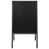 Lavagna Bifacciale Espositore con Cavalletto in Legno di Cedro 60x80 cm