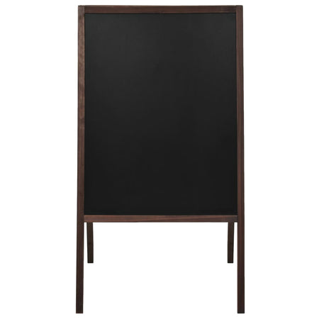 Lavagna Bifacciale Espositore con Cavalletto in Legno di Cedro 60x80 cm