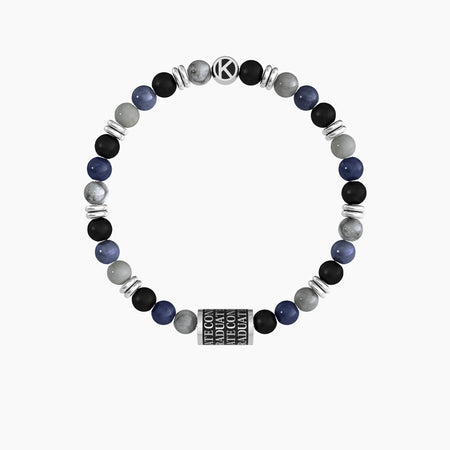 Kidult - Bracciale uomo con charm e pietre colorate GRAD | CONGRATULAZIONI