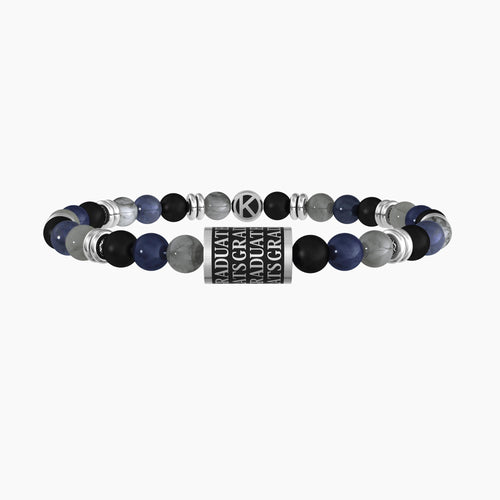Kidult - Bracciale uomo con charm e pietre colorate GRAD | CONGRATULAZIONI