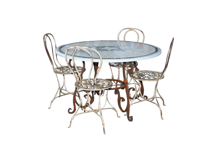 Biscottini Biscottini Base Tavolo Rotonda Ferro Forgiato Naturale Interno Esterno