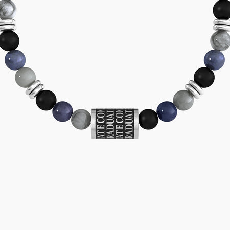Kidult - Bracciale uomo con charm e pietre colorate GRAD | CONGRATULAZIONI