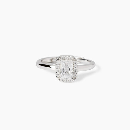 Mabina - Anello con zircone taglio ottagonale COOL OR RÉTRO?