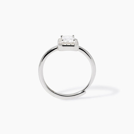 Mabina - Anello con zircone taglio ottagonale COOL OR RÉTRO?