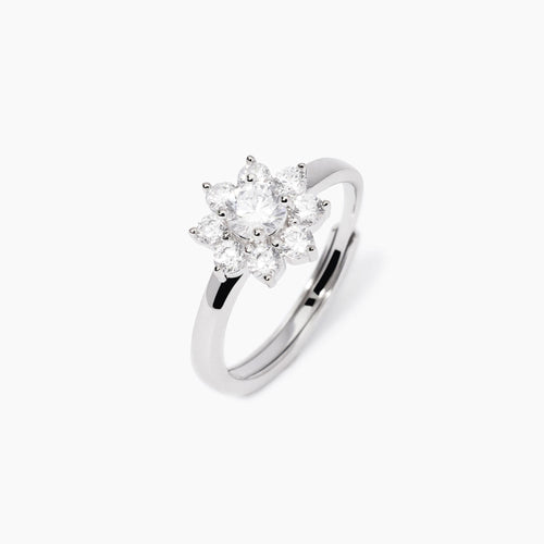 Mabina - Anello con fiore in zirconi EDEN