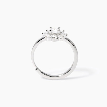 Mabina - Anello con fiore in zirconi EDEN
