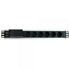 Multipresa 6 Posti da Rack 19'' con Magnetotermico Spina Schuko Angolata 1.5U
