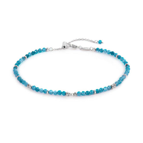 Marlù - Cavigliera con agata colorata ed ematite