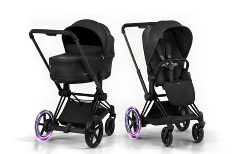 Cybex - Trio e-Priam con Seggiolino Cloud T Sepia Black Plus
