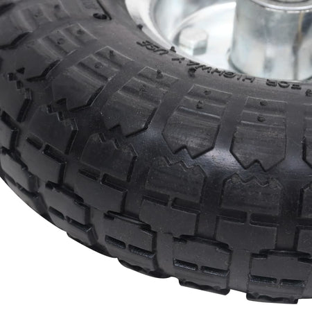 Set 2 Ruote Carrello a Mano Ricambio in Gomma 4.10/3.50-4 (260x83)