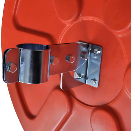 Specchio per Traffico Convesso in Plastica PC Rotondo Arancione 60 cm Esterno