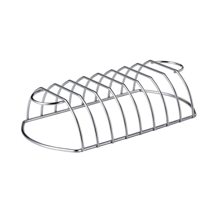 Supporto in acciaio inox per affumicatore costine e Ribs accessorio barbecue Weber
