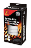 Supporto in acciaio inox per affumicatore costine e Ribs accessorio barbecue Weber