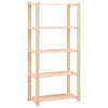 Set 2 Scaffali a 5 Livelli Organizer 80x38x170 cm in Massello Pino 250 kg