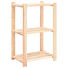 Scaffali a 3 Livelli 10 pz Organizer Casa 60x38x90 cm in Massello Pino 150 kg