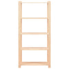 Set 2 Scaffali a 5 Livelli Organizer 80x38x170 cm in Massello Pino 250 kg