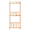 Scaffali a 3 Livelli 10 pz Organizer Casa 60x38x90 cm in Massello Pino 150 kg