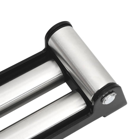 Passacavo a 4 Vie in Acciaio Rulli Zincati Cavi Nero 8000-13000 lb