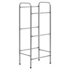 Supporto con Ripiani per 3 Casse Scaffale Argento 50x33x116 cm Acciaio