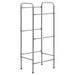 Supporto con Ripiani per 3 Casse Scaffale Argento 50x33x116 cm Acciaio