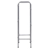 Supporto con Ripiani per 3 Casse Scaffale Argento 50x33x116 cm Acciaio