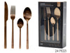 Set 24 Posate 'Amaris' Copper Bronzo Satinato