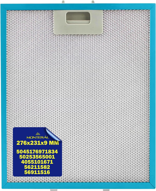 FILTRO CAPPA ALLUMINIO 276x231x9 mm Electrolux ELICA AEG 4055101671 F 265