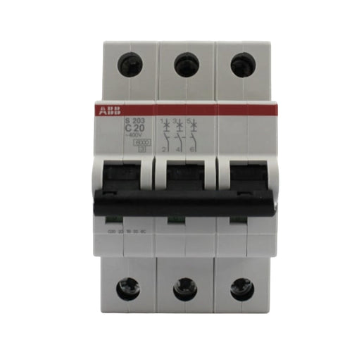 Interruttore Magnetotermico 3P 2MOD.20A Curva C - ABB