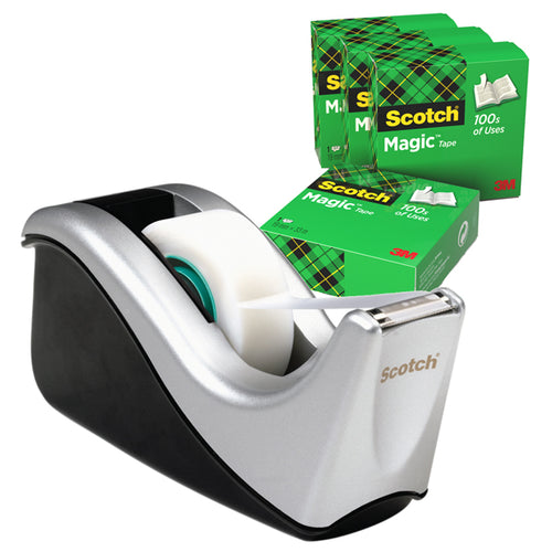 Dispenser C60 + 4 Rotoli Scotch Magic 810 19Mmx33M