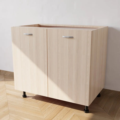 Mobile Base Lavello da Incasso compreso Ante di Colore Rovere