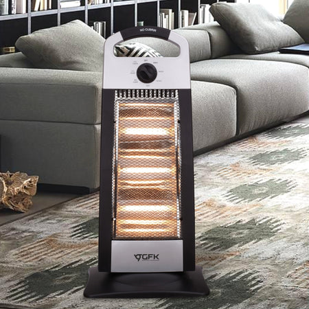 Stufa Alogena 3 Elementi Gfk Basso Consumo Oscillante 1200Watt H63 cm