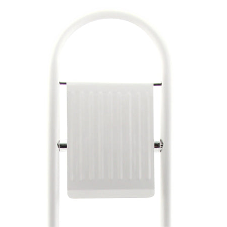 Piantana Porta Rotolo e Scopino Bagno Metallo Smaltato Verniciato Bianco