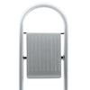 Piantana Porta Rotolo e Scopino Bagno Metallo Smaltato Verniciato Grigio