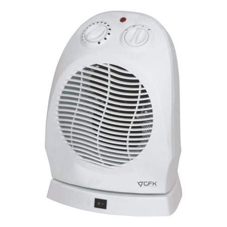 Stufa Termoventilatore Caldo Bagno Oscillante 1000-2000Watt Termostato Regolabile