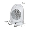 Stufa Termoventilatore Caldo Bagno Oscillante 1000-2000Watt Termostato Regolabile